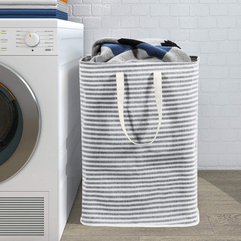 Lifewit 72L Freestanding Laundry Hamper Collapsible Large Clothes Basket with Easy Carry Extended Handles for Clothes Toys, Grey