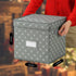 Christmas Ornament Storage Box - Holding 64 Christmas Ornaments, Holiday Ornaments Storage with Dividers, Ornament Storage Bins with Lid (Gray)