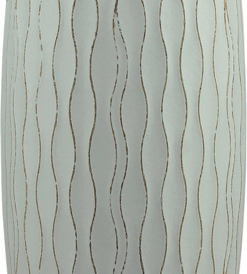 Stonebriar SB-5076C Beach Nostalgia Large Weathered Pale Ocean Wood Vase, Light Blue
