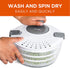 Commercial Chef Salad Spinner BPA Free, Wash and Dry Lettuce and Vegetables
