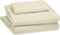 Amazon Basics Easy-Wash Embroidered Hotel Stitch 120 GSM Sheet Set - Twin, Aloe Green