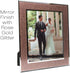 EXCELLO GLOBAL PRODUCTS Decorative Picture Frame 8"x10" Photo Holder with Shimmering Rose Gold Glitter Border. Use Standing with Included Easel or Ready to Hang.
