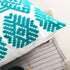 Teal Farmhouse Embroidered Decorative Pillow Covers Morocco Boho Diamond Couch Sofa Throw Cushion Cases Living Room Pillowcases,Pack 2,18x18