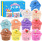 DUJUANHUA Slime Kit with 11 Pack Butter Slime,Include Watermelon, Coffee, Stitch, Peachybbies Slime Charms etc, Soft Stretch and Non-Sticky, DIY Scented Slime Toy, Stress Relief for Girls and Boys
