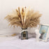 65 Pcs Dried Pampas Grass Decor Tall Fluffy,Natural Air Drying Pompous Grass for Dried Flowers Arrangements,Pampas Grass Large,Boho Decor Pompas Floral,Wedding,Party Living Room Home Decor