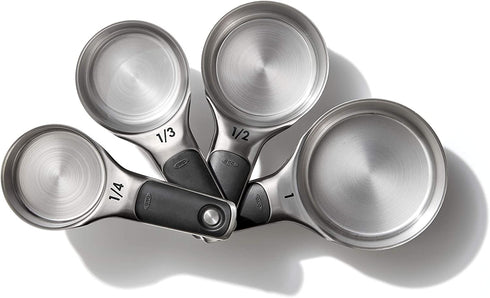 OXO Good Grips 4 Piece Stainless Steel Measuring Cups with Magnetic Snaps