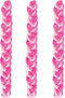Masoret Pink HAVDALAH Candle: 1 11.8-Inch Braided Multi-Wick Paraffin Candle for Jewish Ceremonies and End of Shabbat