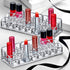 Amazing Abby - Glamour - 2-Pack 24-Slot Acrylic Lipstick Organizer, Lipstick Holder, Lip Gloss Organizer, Cosmetic Storage Display, Perfect Storage Solution for Drawer, Vanity, Bathroom, and More