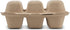 Pulp Fiber Tri Compartmental Taco Holder Disposable Size 8? x 7? x 3" Keeps Taco Upright By MT Products (15 Pieces)
