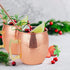 Pitmoly Moscow Mule Copper Mugs, Set of 4 Mugs, Smooth Surface Design 18 oz Copper Cups Set with 4 Cocktail Copper Straws and a Jigger
