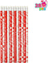 28 Pack Valentines Day Stationery Set with Treat Bags for Kids Party Favor, Classroom Exchange Prizes?includes Notebooks,Rulers,Erasers,Pencils,Stickers