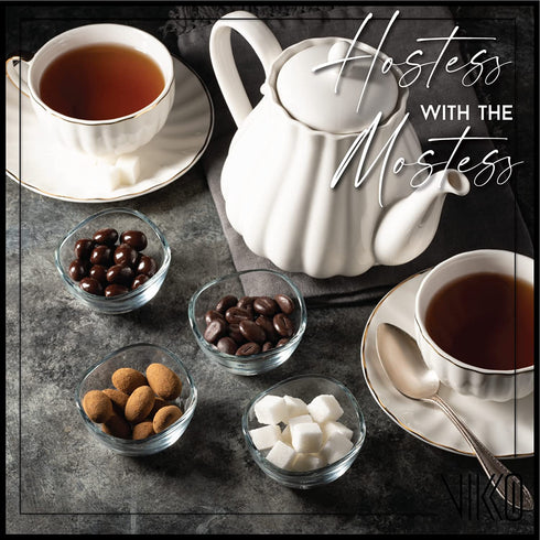 Vira 2.25 Ounce Mini Glass Bowls | Beautiful Wavy Design, Thick, Durable Glass, For Sauces, Condiments, Candy and More, Microwave and Dishwasher Safe, 6 Piece Set, 2.5 x 1.5