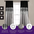 Lush Décor Night Sky Panel for Living, Bedroom, Dining Room (Single Curtain), 84" x 42", Grey and Black