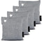 Bamboo Charcoal Air Purifying Bag 4 Pack 200g - Activated Charcoal Bags Odor Absorber and Eliminator - Natural Fresh Home Deodorizer and Air Purifier - Moisture Absorber - Activated Bamboo Freshener for Closet and Pet