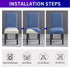 Howhic Stretch Chair Covers for Dining Room Set of 4, Removable Washable Dining Room Chair Covers, Dining Chair Slipcovers Seat Protector, Great for Home and Banquet Decor (Periwinkle Blue, 4 Pack)