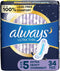 ALWAYS Ultra Thin Size 5 Extra Heavy Overnight Pads With Wings Unscented, Size 5 (Pack of 34)