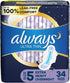 ALWAYS Ultra Thin Size 5 Extra Heavy Overnight Pads With Wings Unscented, Size 5 (Pack of 34)