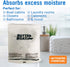 4 Pack Moisture Absorbers Dehumidifier Refill Bag to Get Rid of Odors & Damp Air | Pellet Packs for use in Refillable Bucket for Basement Closet Home RV and Boating Refills Unscented Fragrance Free