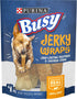 Purina Busy Grain Free Small/Medium Breed Dog Jerky Rawhide Treats, Jerky Wraps Beefhide & Chicken - (5) 4 ct. Pouches