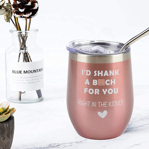 Sqeffort Birthday Gifts for Women - Insulated Tumbler 8 Pack Christmas Gift Bath Set Gifts for Women - Stainless Steel Tumbler with Lid - Best Relaxing Spa Gift Box Basket Present (Rose Gold)