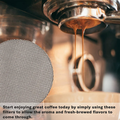 53.5mm Puck Screen/Espresso Portafilter Lower Shower Screen/Contact Screen - 316 Stainless Steel