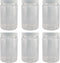 Pinnacle Mercantile Plastic Jars with Screw on Lined Lids 6 Pack 32 ounce Wide Mouth Food Storage Containers