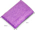 Smart Design Non Scratch Scrub Sponge with Bamboo Odorless Rayon Fiber - Set of 3 - Ultra Absorbent - Soft & Scrubber Side - Cleaning, Dishes, & Hard Stains - Violet Blue Coral