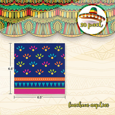 Unique Boho Fiesta Dinnerware Bundle | Plates, Napkins | Birthday Party Decor, Baby Shower Decorations, Bohemian Wedding