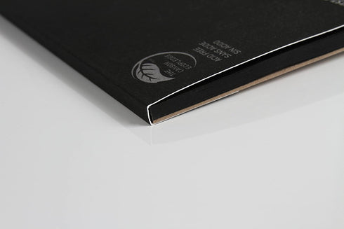 Canson-100510866 Drawing Mi-Teintes Paper Pad, Dual Sided Textures for Pastels, Charcoals, Pencil, Fold Over, 98 Pound, 9 x 12 Inch, Black, 24 Sheets, 9"X12"