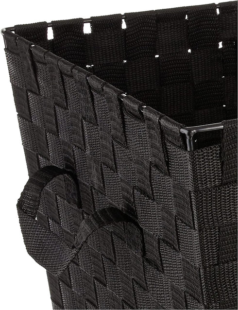 Whitmor Woven Strap Tote Black
