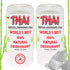 2-PACK Thai Crystal Deodorant Salt Stone - Clinically Tested, Dermatologist Approved - Natural Unscented Aluminum-Free for Women Men & Teens