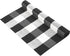 Breezsisan Black and White Layering Doormat Rug 2x4.3 ft. Cotton Woven Buffalo Plaid Outdoor Indoor Runner Rug, Hand-Woven Washable Carpet for Front Porch, Kitchen, Farmhouse, Entryway