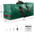 Rolling Large Christmas Tree Storage Bag - Fits Artificial Disassembled Trees, Durable Handles & Wheels for Easy Carrying and Transport - Tear/Waterproof Polyethylene Plastic Duffle Bag