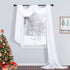 RYB HOME White Sheer Curtains for Canopy Bed, Living Room Decor as Ceiling Drapes Window Scarf Table Runner Outdoor Curtains for Wedding Arch Backdrop, Wide 60 in x Long 216 in per Panel, 2 Pieces