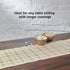 Folkulture Gingham Table Runner with Tassels for Home Dining Table, Farmhouse Style D©cor or Kitchen, 100% Cotton Linen Yellow Sand Boho Table Runner, 14 x 108 inch Long