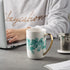 SLixuhay Porcelain Tea Infuser Mug with Lid,15oz Ceramic Tea Cup Travel Mug for Birthday Holiday Mother's Day Father's Day Gifts