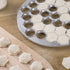 Pelmeni Ravioli Maker Molds With Rolling pin And Pick stick?Stainless Steel?Handmade Dumping 27cm Metal Molds Set (27cm)