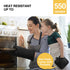 Koroda Oven Mitts: Silicone Oven Mitts Heat Resistant 500 Degrees and Pot Holders for Kitchen (Set of 6, Black)