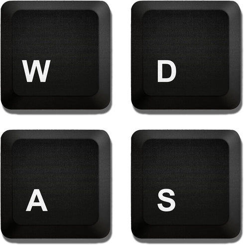 Computer Gamer Coaster - Computer Control W,A,S,D Keys - Neoprene 4 Piece Set