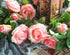 Meiliy 5 Pack 6.6 FT Artificial Flower Garland,Fake Pink Rose Hanging Flower Vines for Home Wedding Party Decor