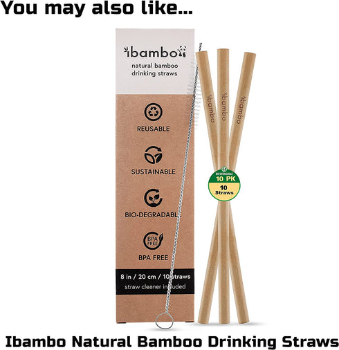 Ibambo Natural Bamboo Utensils 100 Set (50 Forks, 25 Spoons, 25 Knives) Biodegradable Compostable Cutlery, Disposable Bamboo Silverware, Reusable Bamboo Flatware - Gatherings, Camping, Picnic, Parties