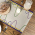 Artoid Mode Beads Happy Mardi Gras Carnival Table Runner, Seasonal Anniversary Wedding Holiday Kitchen Dining Table Decoration for Indoor Outdoor Home Party Decor 13 x 108 Inch