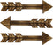 TreasuresDeck Wooden Arrow Wall Decor - Set of 3 Arrow Home Decor 14.96 x 3.94- Rustic Wall Decor Arrow, Fir Wood Arrows Farmhouse Arrow Decorations, Dark Brown