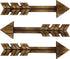 TreasuresDeck Wooden Arrow Wall Decor - Set of 3 Arrow Home Decor 14.96 x 3.94- Rustic Wall Decor Arrow, Fir Wood Arrows Farmhouse Arrow Decorations, Dark Brown