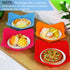 5 Pieces Bowl Cozy Holder Heat Tolerant Plate Huggers Multi Color Polyester Hot Bowl Holder Potholder Protector for Heat Soup, Rice Bowl