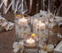 Kisco Genuine Tea Light Candles in Clear Holder Cups Bulk 75 Set. Long Burning 4.5 Hour Unscented, for Mood, Dinners, Parities, Home, Decoration, Wedding, Crafts