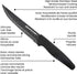 Granitestone Nutriblade 6-Piece Steak Knives with Comfortable Handles, Stainless Steel Serrated Blades Dishwasher-safe and Rust-proof Steak Knife For Home and Restaurant Use As Seen On TV