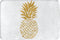 Gold Pineapple Memory Foam Bath Mats, Soft Non Slip Absorbent Bath Rugs for Livingroom & Bathroom Rug Carpet 15.8" x 23.6"