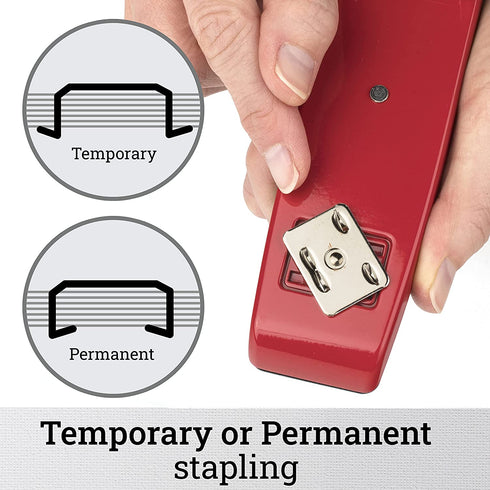 Swingline Stapler, 747 Iconic Desktop Stapler, 25 Sheet Capacity, Desk, Office, Rio Red (74736)