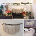 TIMEYARD Macrame Wall Hanging Curtain Valance, Macrame Tapestry Garland Banner, Boho Shabby Chic Bohemian Woven Wall Decor Living Room Dorm Bedroom Nursery Party Backdrop, 15" W x35" L, 7 Flags